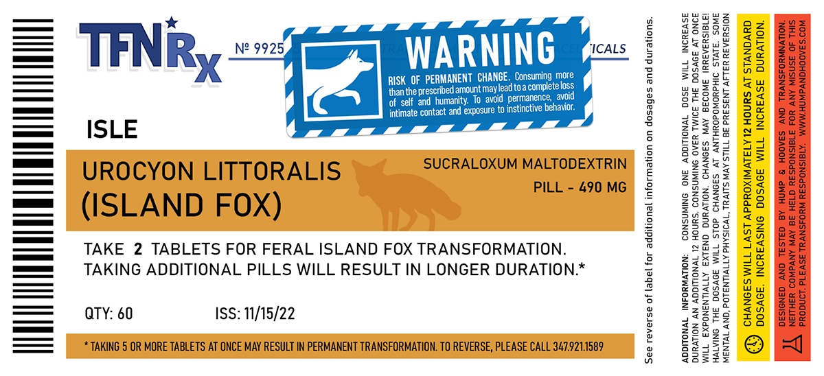 TFRx - Island Fox Label