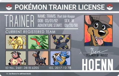 Pokemon Trainer License